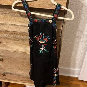 Zara black embroidered romper